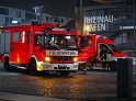 Feuer auf Yacht Motorraum Koeln Rheinau Hafen P58